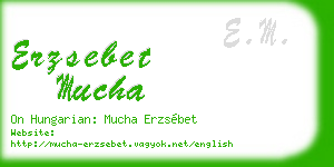 erzsebet mucha business card