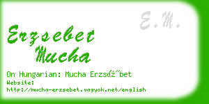 erzsebet mucha business card